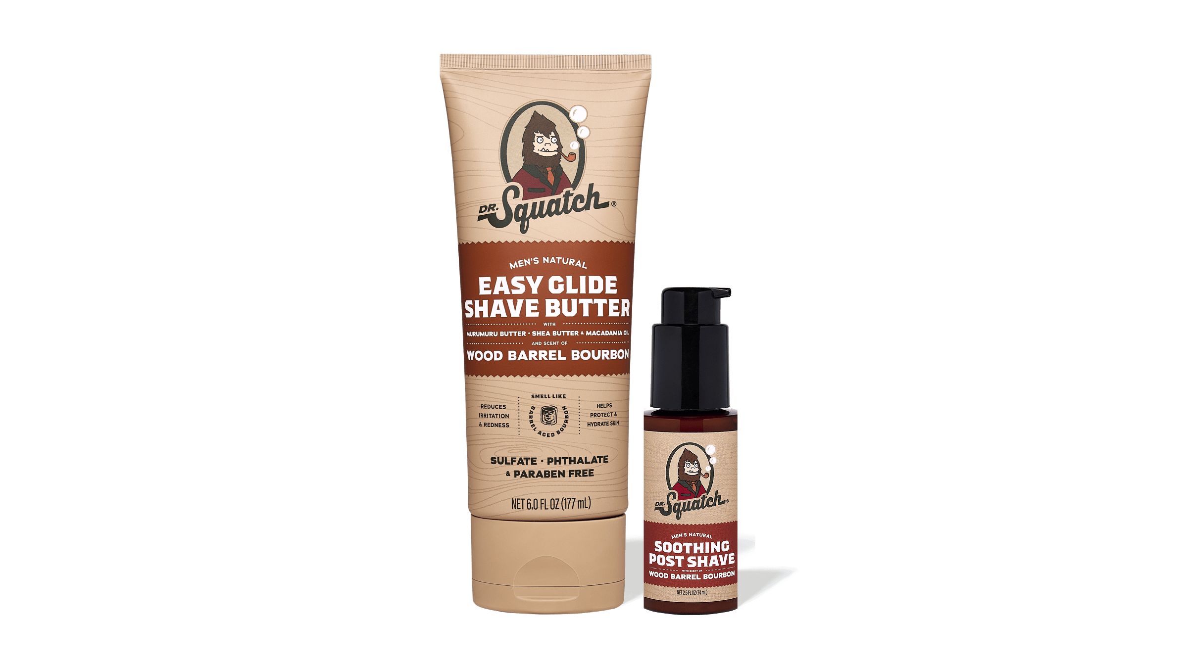 Dr. Squatch Wood Barrel Bourbon Smooth Shave Bundle gift set — product photo 1 of 5