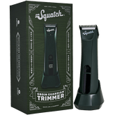 Promotional graphic for Dr. Squatch Green Electric Trimmer