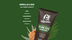 Scent notes graphic for Dr. Squatch Pine Tar Face Wash: Old Forest Growth
