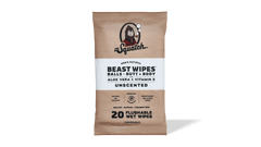 Dr. Squatch Unscented Wipes packaging