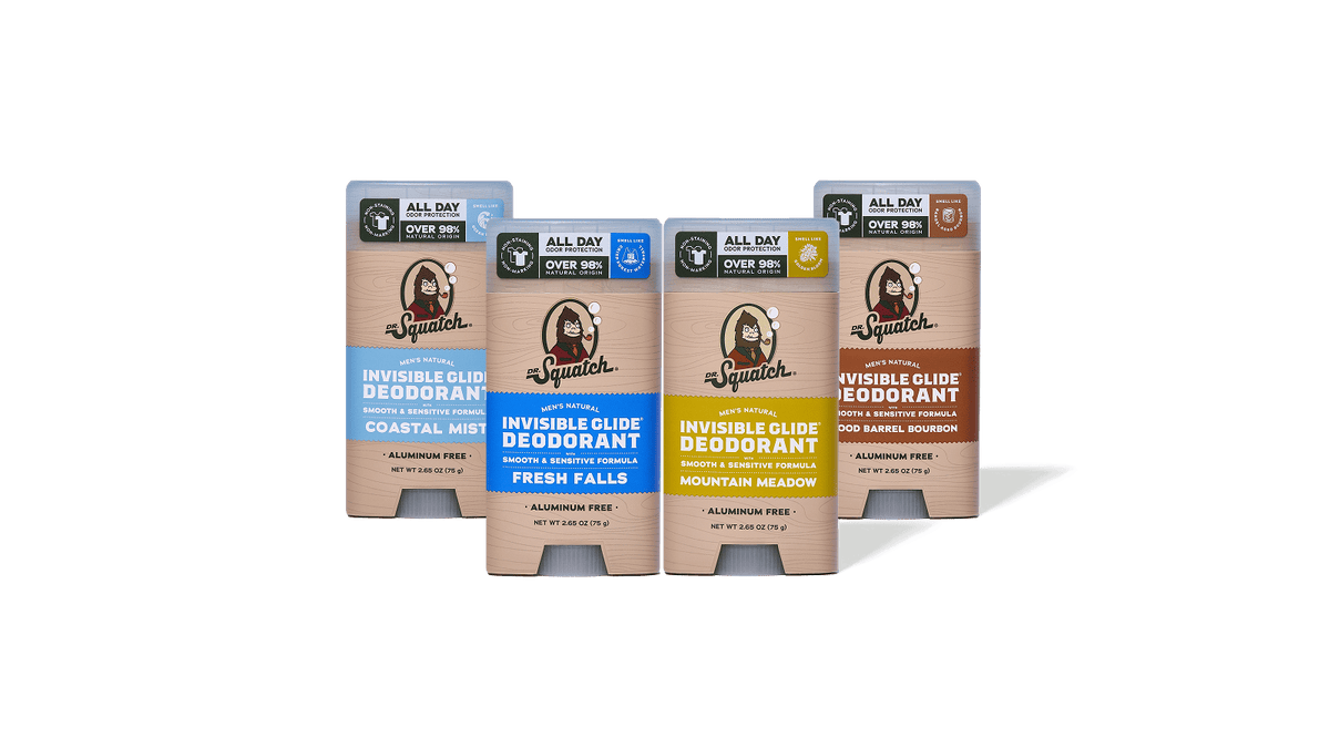 Dr. Squatch Invisible Glide 4-Pack gift set — product photo 1 of 7