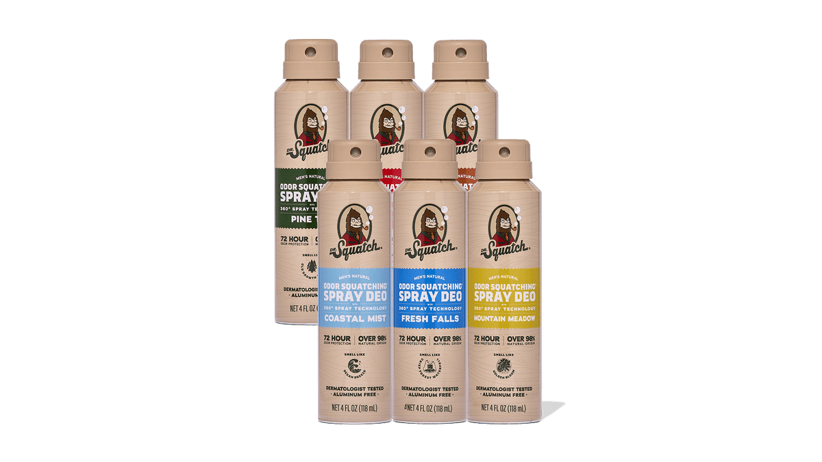 Dr. Squatch Spray Deodorant 6-Pack gift set — product photo 1 of 6