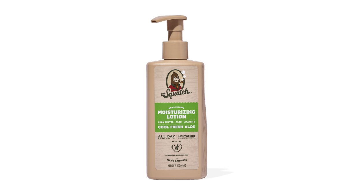 Dr. Squatch Cool Fresh Aloe Lotion packaging
