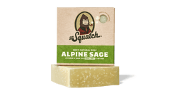 Dr. Squatch Alpine Sage bar soap packaging