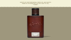 Brand and ingredient story panel for Dr. Squatch Midnight Birch Cologne