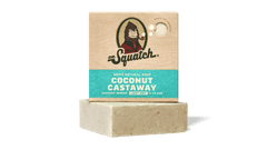 Dr. Squatch Coconut Castaway bar soap packaging