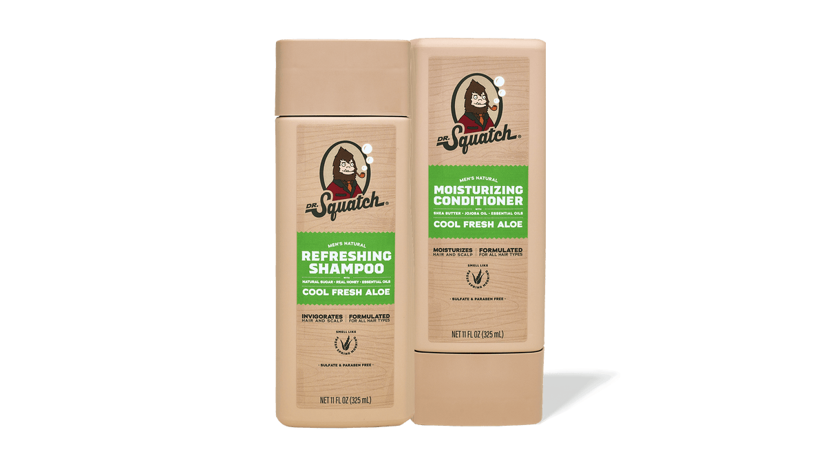 Dr. Squatch Refreshing Hair Care Kit gift set packaging