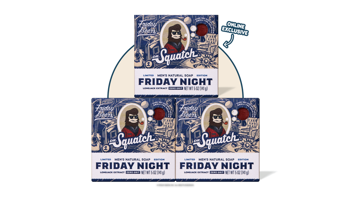 Dr. Squatch Friday Night 3-Pack gift set — product photo 1 of 4