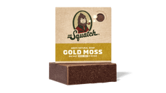 Dr. Squatch Gold Moss bar soap packaging
