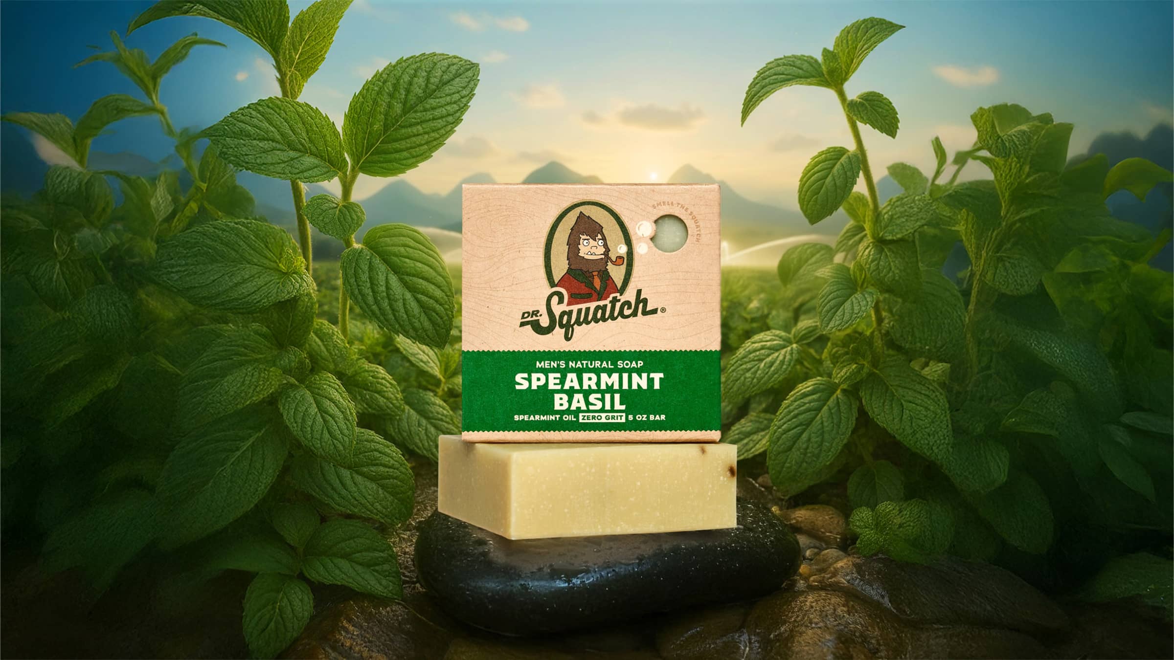 Dr. Squatch Spearmint Basil bar soap