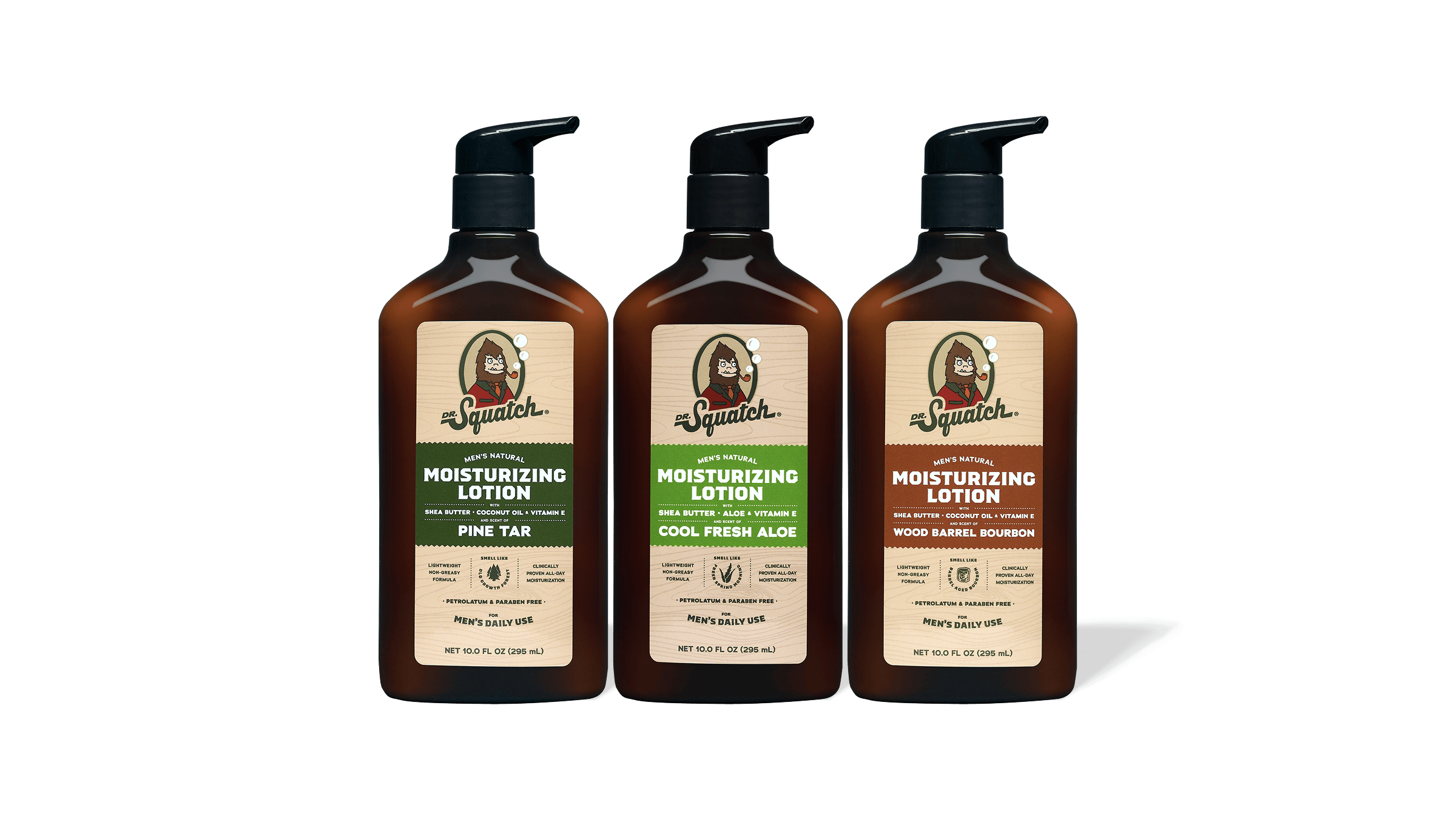 Dr. Squatch Lotion 3-Pack gift set