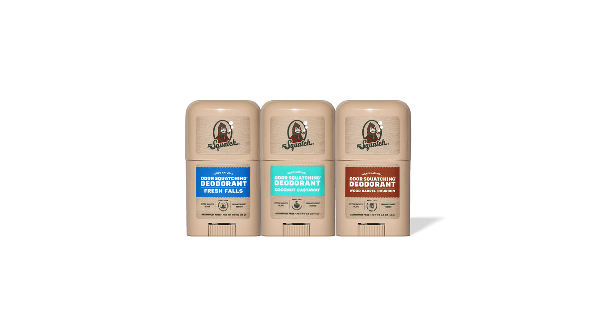 Dr. Squatch Mini Deo 3-Pack gift set — product photo 1 of 4