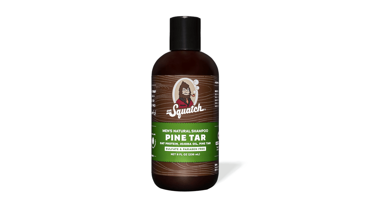Dr. Squatch Pine Tar Shampoo packaging