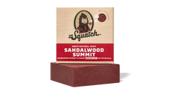 Dr. Squatch Sandalwood Summit bar soap packaging