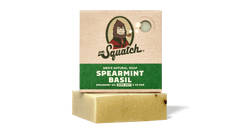 Dr. Squatch Spearmint Basil bar soap packaging