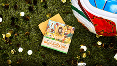 Lifestyle photo featuring Dr. Squatch Golden Glory bar soap