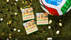 Lifestyle photo featuring Dr. Squatch Golden Glory Hat-Trick Pack gift set