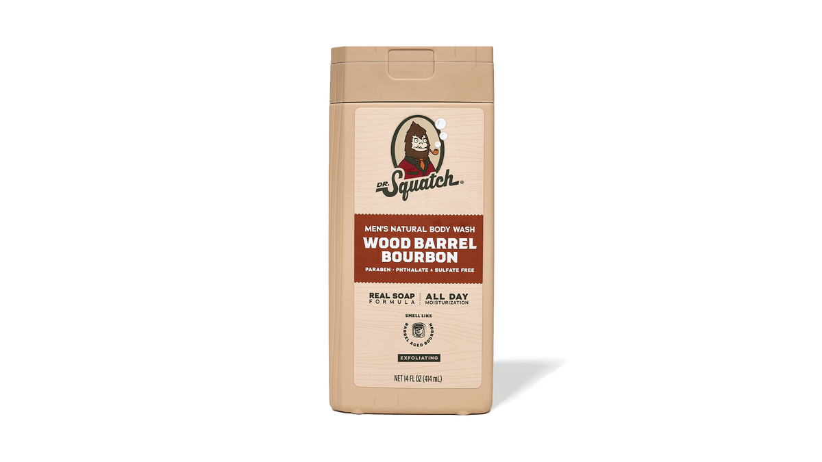 Dr. Squatch 14 oz Wood Barrel Bourbon Exfoliating Body Wash — product photo 1 of 5